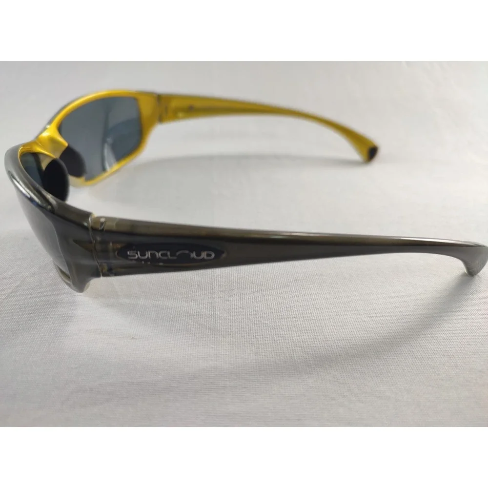 Suncloud‎ Hook Polarized Sunglasses Brown Fade Yellow Rectangular Wrap
